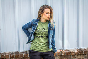 St Patricks Day words design on unisex tee