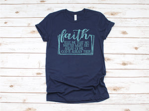 Faith box in glitter unisex tee