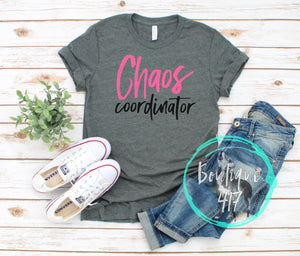 Chaos coordinator unisex tee