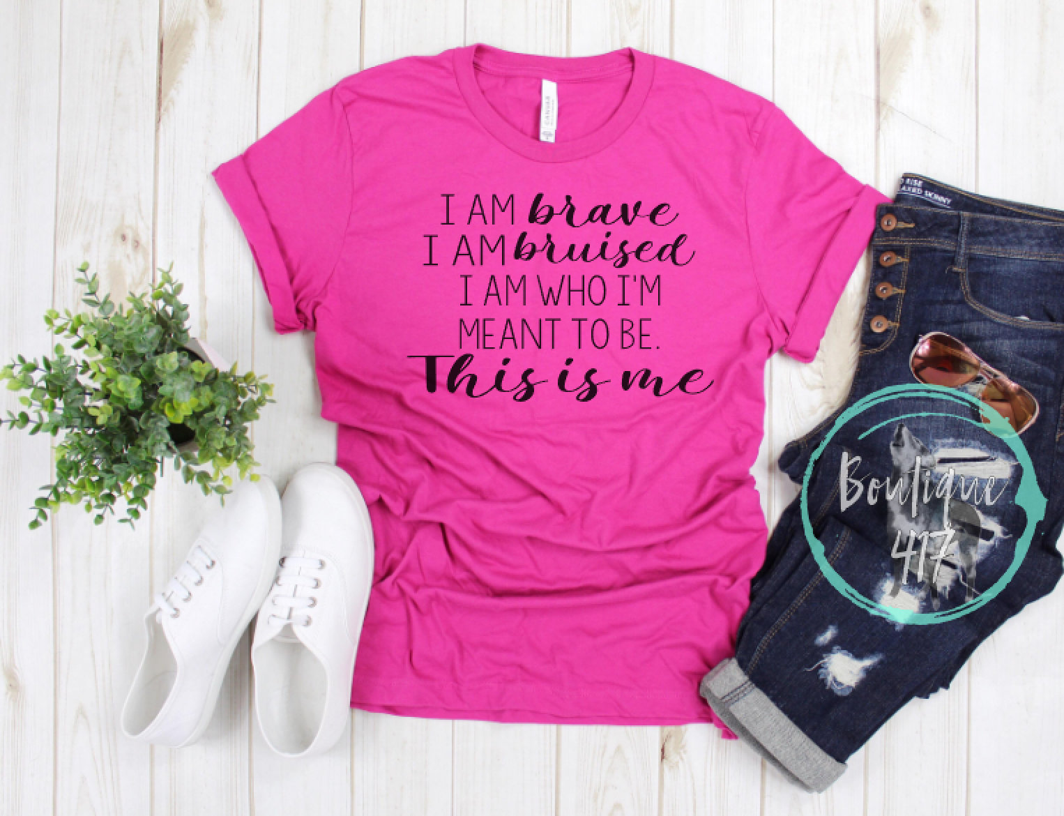 I am brave I am bruised I am who I'm meant to be This is me unisex Bella canvas tee