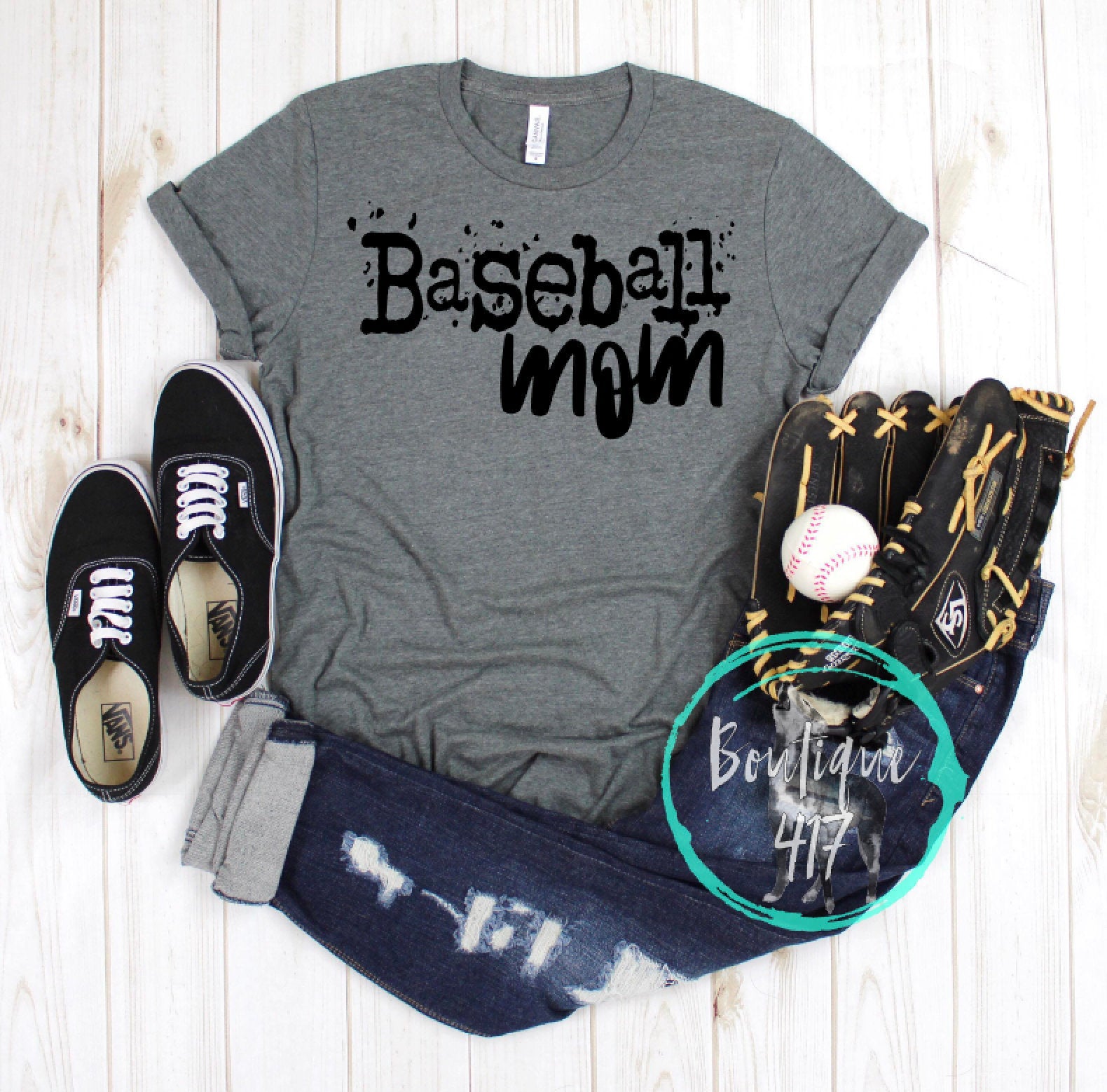 Baseball mom unisex Bella Canvas tee