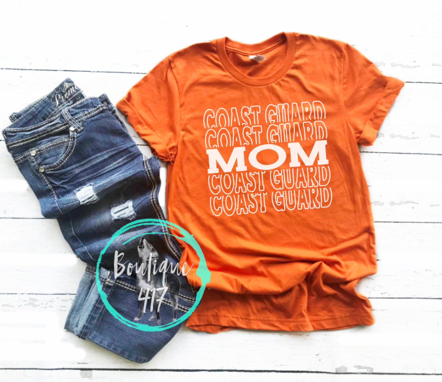 Coast Guard mom unisex tee