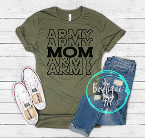 Army Mom unisex tee