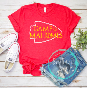 Game of Mahomes KC Chiefs tee unisex bella canvas