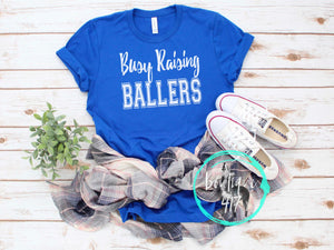 Busy Raising Ballers unisex tee