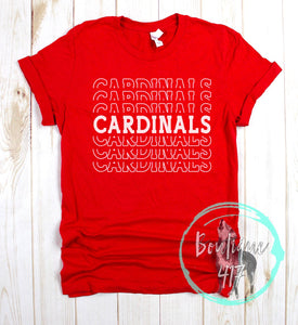 Cardinals repeat unisex tee