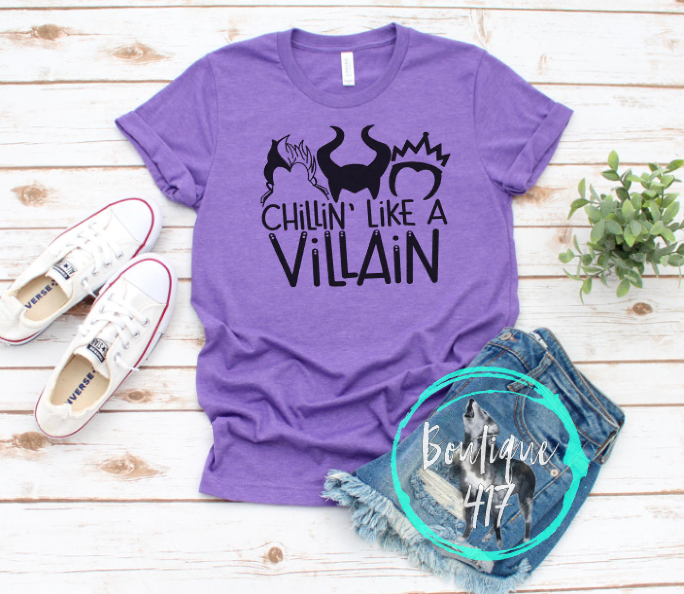 Chillin' like a Villain unisex Bella canvas tee