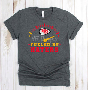 KC Chiefs Fueled By Haters deep heather tee unisex bella canvas