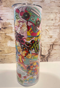 The 80s 20oz Skinny Tumbler