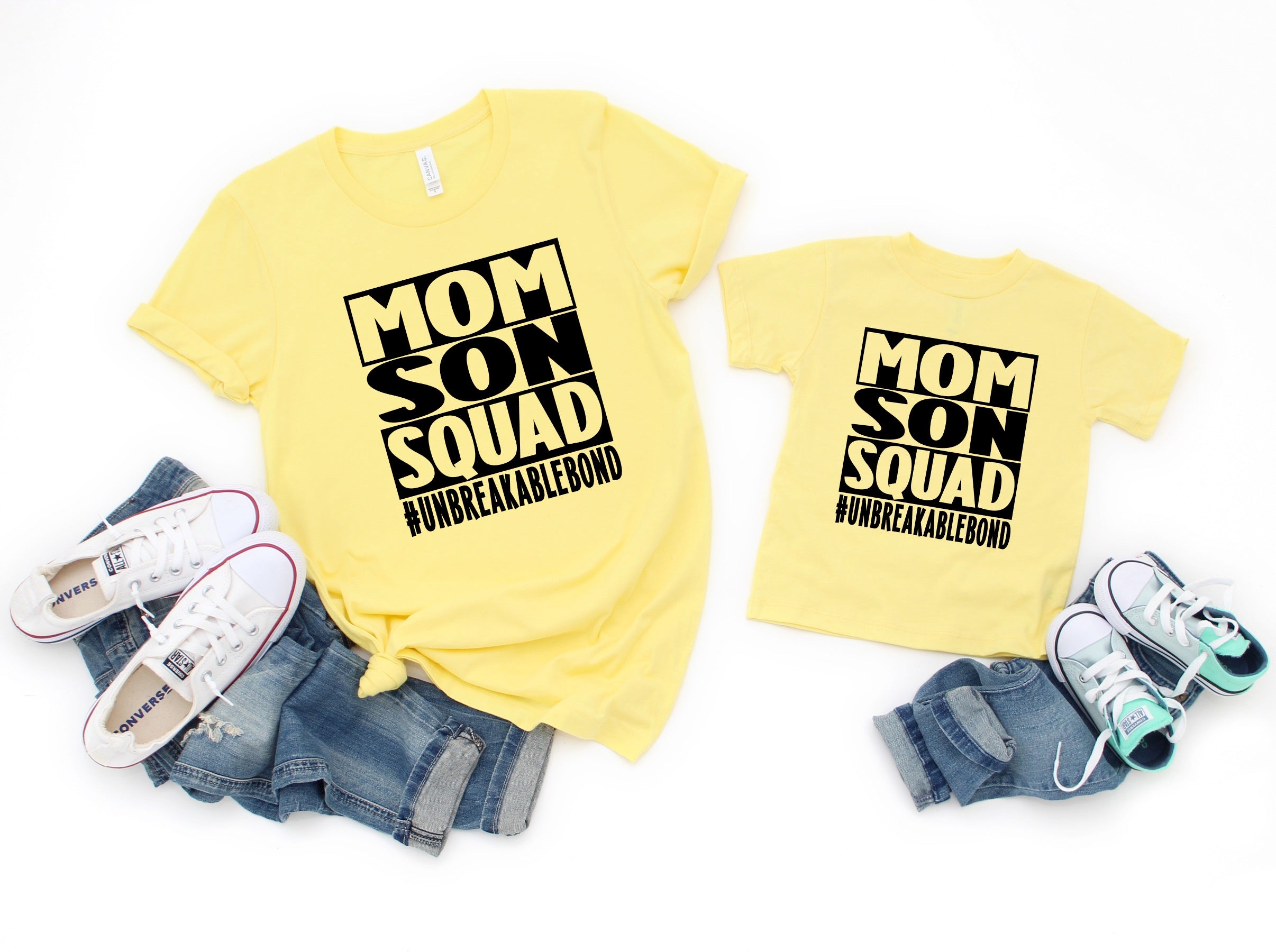 Mom Son Squad unbreakable bond tee